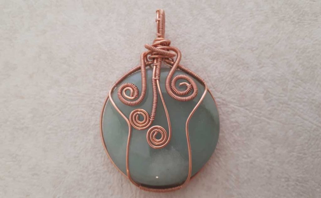 Wire wrapped pendant

