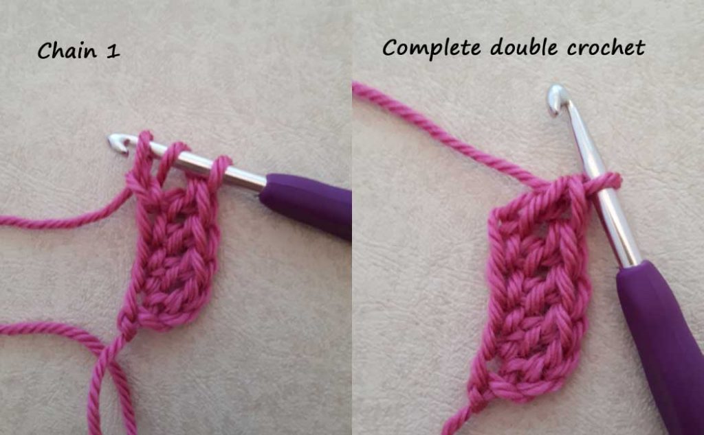 how to do foundation double crochet continued
