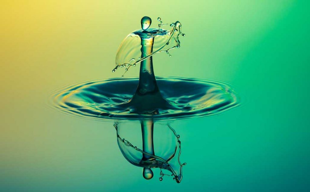 The sound of silence water drop