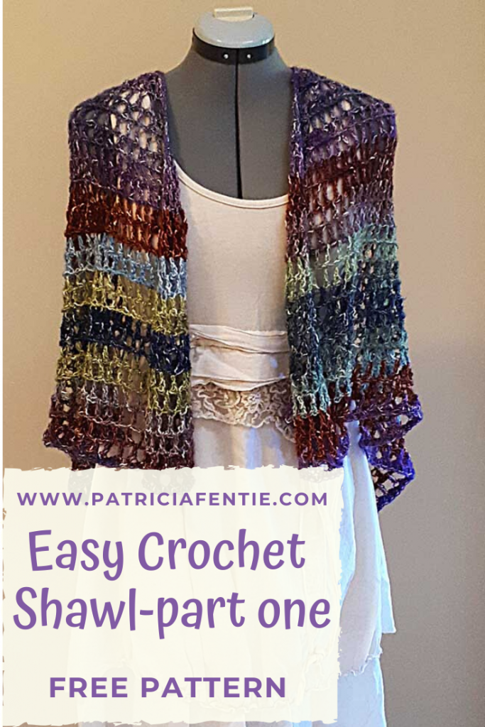 Easy crochet shawl pattern