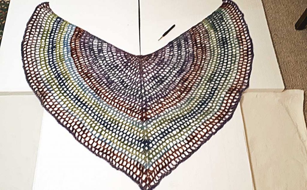 easy crochet shawl part two block shawl