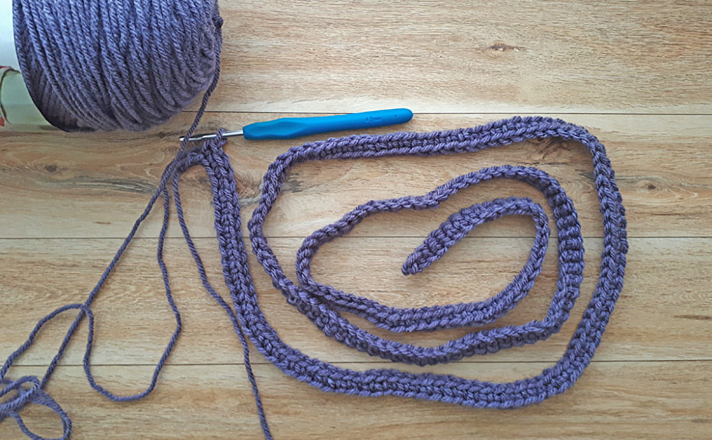 how to crochet a pocket shawl foundation chain