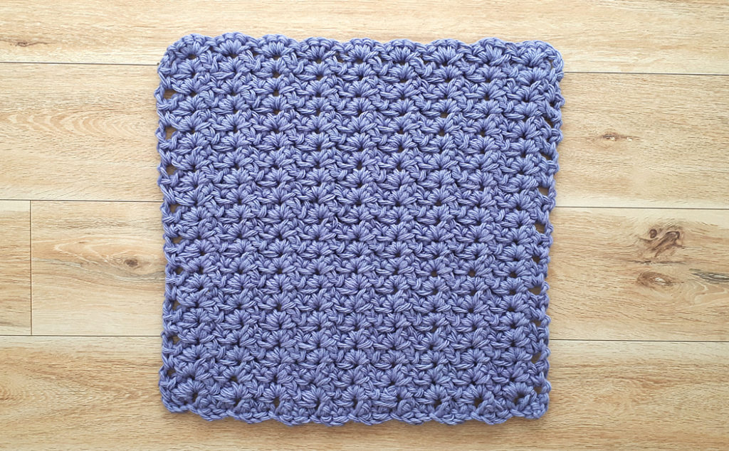 how to crochet a dish cloth with cotton yarn