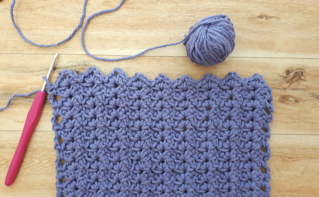 crocheted dish cloth cotton yarn