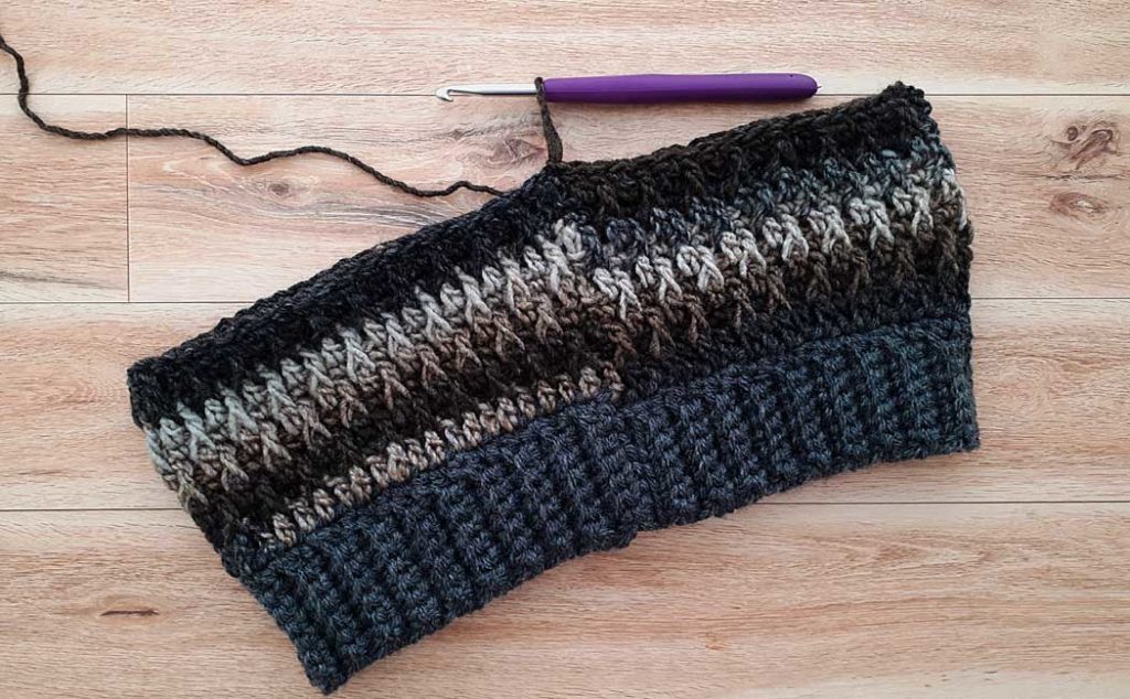 how to crochet a hat for men row ten