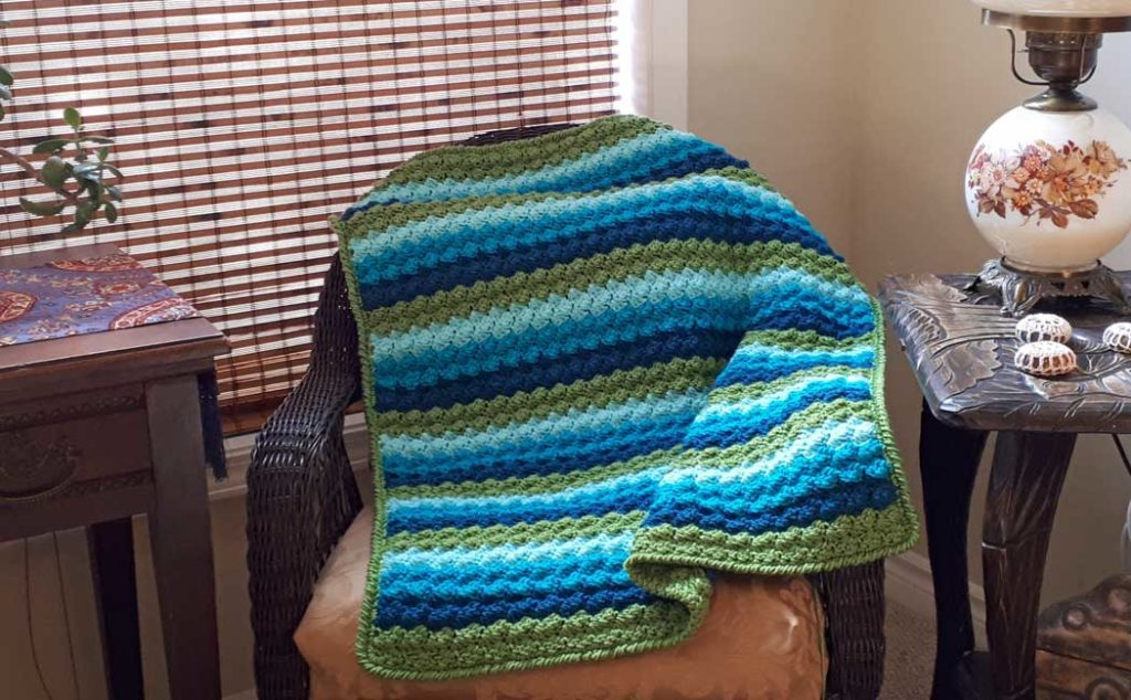 crocheted baby blanket for beginners
