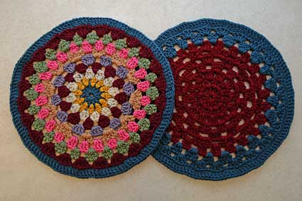 how to crochet a round granny square