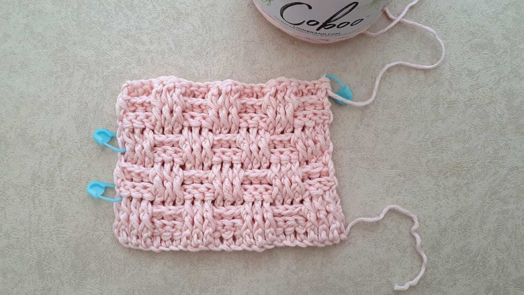 how to design a crocheted blanket the basket weave stitch