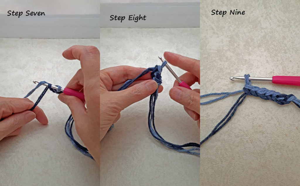 how to crochet the straps three