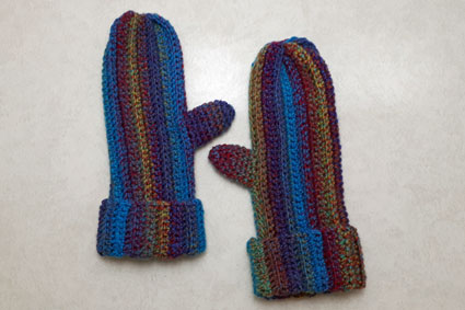 cozy crocheted mittens for beginners