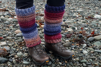 easy crocheted leg warmers for beginners