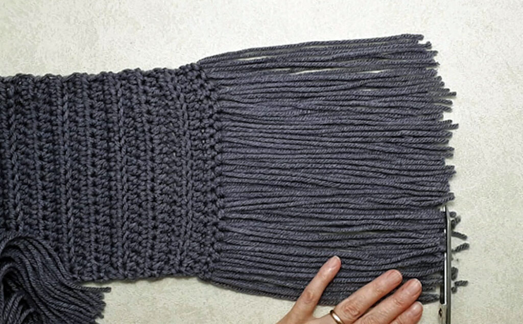 Beginner-Friendly Crocheted Scarf tassels
