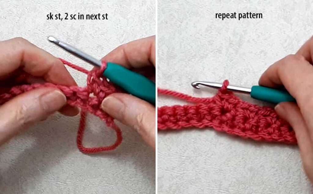 easiest crocheted headband ever row two again
