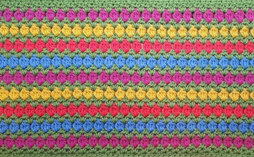 Crocheted Spring Lap Blanket for Donation