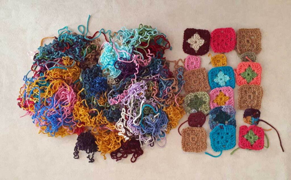 Crocheted Stash Buster Scarf