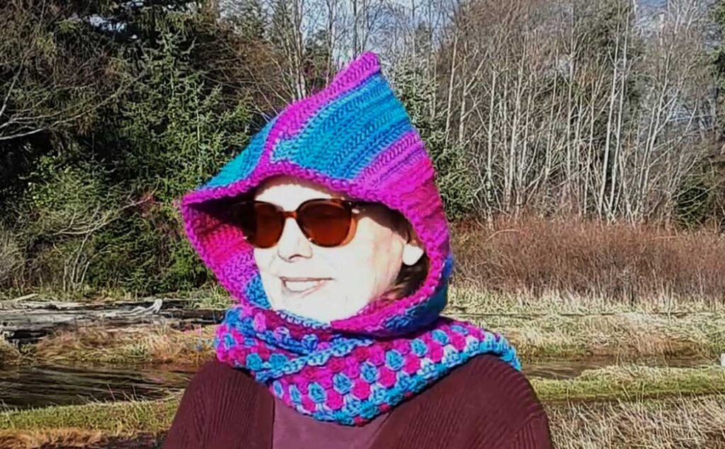 Hooded Crocheted Scarf - Create and Crochet