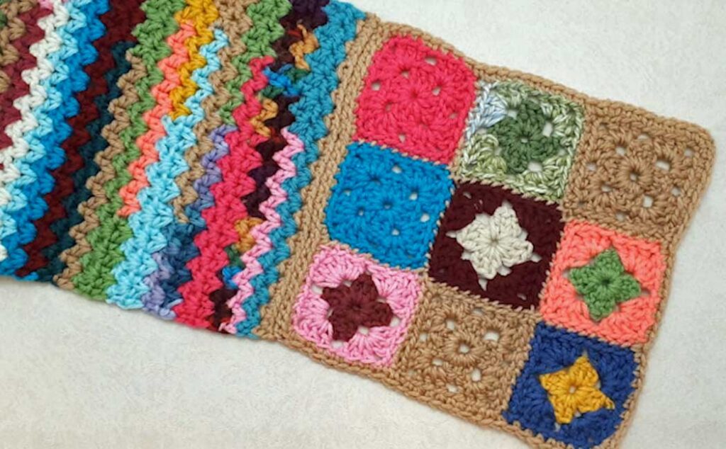 Crocheted Stash Buster Scarf