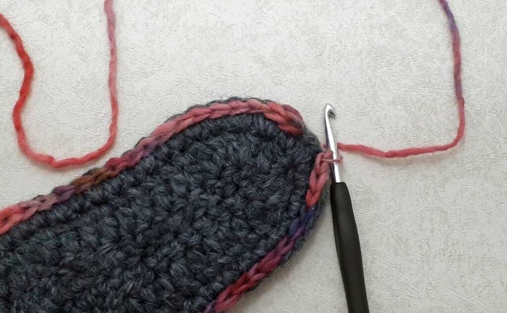 crocheted fitted slippers